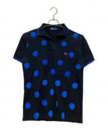 FRED PERRY（フレッドペリー）の古着「ドット刺繍ポロシャツ」｜ブラック