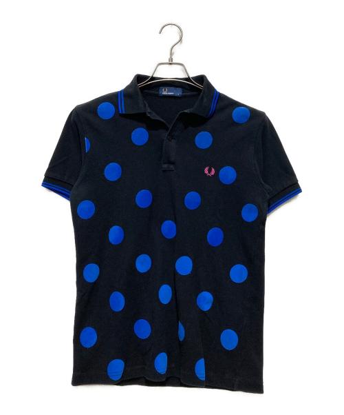 FRED PERRY（フレッドペリー）FRED PERRY (フレッドペリー) ドット刺繍ポロシャツ ブラック サイズ:Sの古着・服飾アイテム