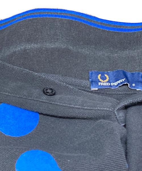 FRED PERRY（フレッドペリー）FRED PERRY (フレッドペリー) ドット刺繍ポロシャツ ブラック サイズ:Sの古着・服飾アイテム