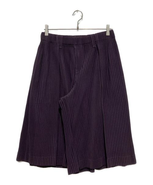 HOMME PLISSE ISSEY MIYAKE（オム プリッセ イッセイ ミヤケ）HOMME PLISSE ISSEY MIYAKE (オム プリッセ イッセイ ミヤケ) 袴プリーツパンツ パープル サイズ:2の古着・服飾アイテム