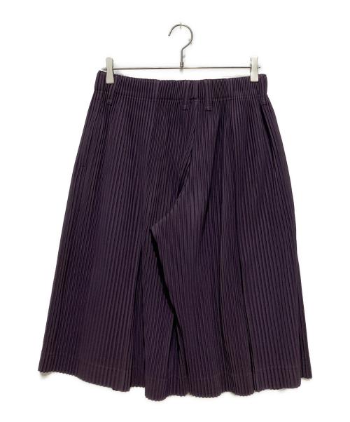 HOMME PLISSE ISSEY MIYAKE（オム プリッセ イッセイ ミヤケ）HOMME PLISSE ISSEY MIYAKE (オム プリッセ イッセイ ミヤケ) 袴プリーツパンツ パープル サイズ:2の古着・服飾アイテム