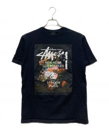 stussy（ステューシー）の古着「プリントTシャツ」｜ブラック