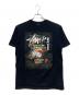 stussy（ステューシー）の古着「プリントTシャツ」｜ブラック