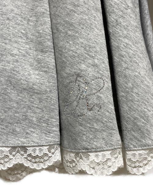 darich（ダーリッチ）Darich (ダーリッチ) レースドッキングプリーツミニワンピース グレー サイズ:FREEの古着・服飾アイテム