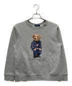 POLO RALPH LAURENポロ・ラルフローレン）の古着「ポロベアプリントスウェット」｜グレー