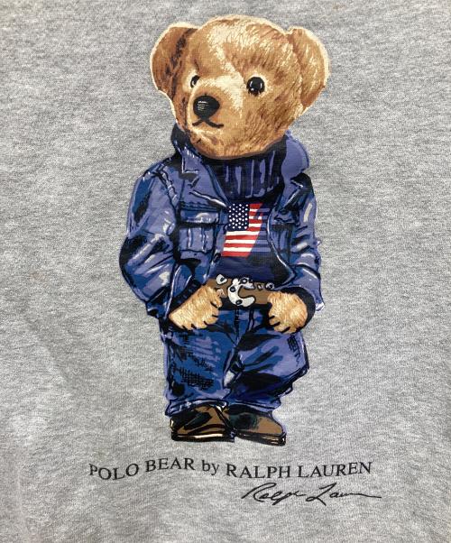 POLO RALPH LAUREN（ポロ・ラルフローレン）POLO RALPH LAUREN (ポロ・ラルフローレン) ポロベアプリントスウェット グレー サイズ:L（14-16キッズ規格）の古着・服飾アイテム