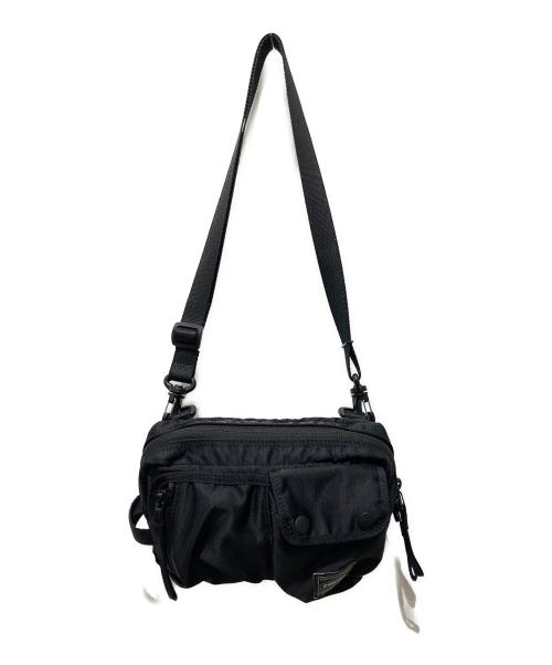 PORTER（ポーター）PORTER (ポーター) コンパートショルダーバッグ ブラックの古着・服飾アイテム