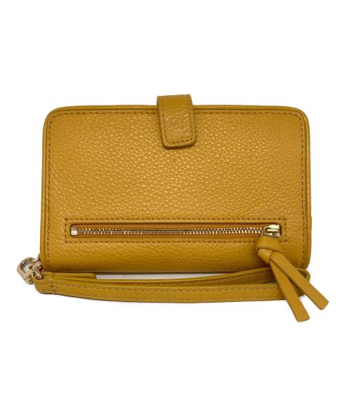 TORY BURCH（トリーバーチ）TORY BURCH (トリーバーチ) スマートフォンウォレットポーチ イエローの古着・服飾アイテム