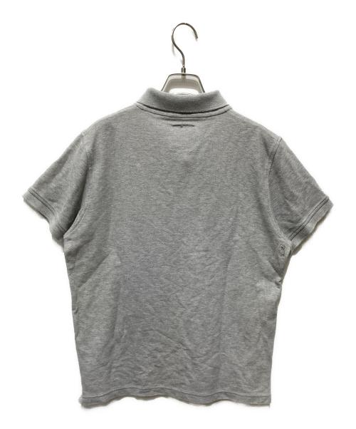 MARK&LONA（マークアンドロナ）MARK&LONA (マークアンドロナ) レザーパッチポロシャツ グレー サイズ:XLの古着・服飾アイテム