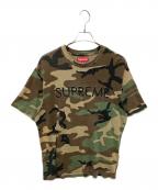 SUPREMEシュプリーム）の古着「25SS キャピタルS/Sトップ”ウッドランドカモ”」｜グリーン