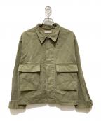 BEAUTY&YOUTHビューティーアンドユース）の古着「ヴィンテージ ヘリンボーン BDU ジャケット ショート」｜グリーン