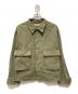 BEAUTY&YOUTH（ビューティーアンドユース）の古着「ヴィンテージ ヘリンボーン BDU ジャケット ショート」｜グリーン