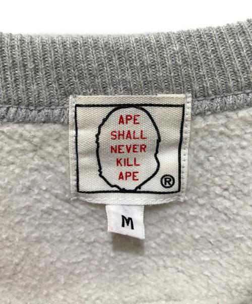 A BATHING APE（アベイシングエイプ）A BATHING APE (アベイシングエイプ) BAPEソルジャープリントスウェット グレー サイズ:Mの古着・服飾アイテム