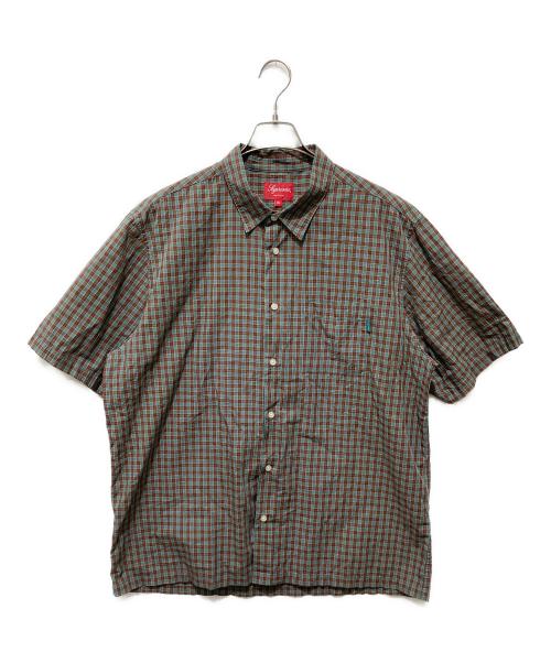 SUPREME（シュプリーム）SUPREME (シュプリーム) Plaid S/S Shirt ブラウン サイズ:XLの古着・服飾アイテム