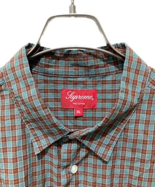 SUPREME（シュプリーム）SUPREME (シュプリーム) Plaid S/S Shirt ブラウン サイズ:XLの古着・服飾アイテム
