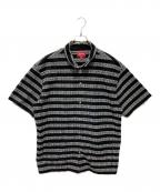 SUPREMEシュプリーム）の古着「Key Stripe S/S Shirt」｜ブラック