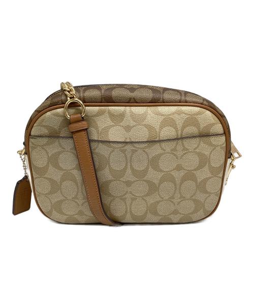 COACH（コーチ）COACH (コーチ) シグネチャー ショルダーバッグ ブラウンの古着・服飾アイテム