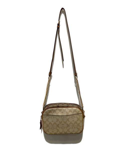 COACH（コーチ）COACH (コーチ) シグネチャー ショルダーバッグ ブラウンの古着・服飾アイテム