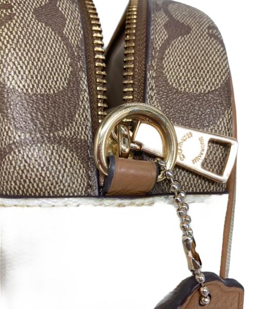 COACH（コーチ）COACH (コーチ) シグネチャー ショルダーバッグ ブラウンの古着・服飾アイテム