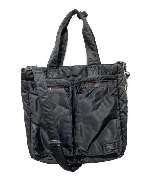 PORTER（ポーター）PORTER (ポーター) タンカー2WAYトートバッグ ブラックの古着・服飾アイテム