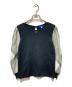 BLUE LABEL CRESTBRIDGE（ブルーレーベルクレストブリッジ）の古着「チェックスリーブニット」｜ブラック