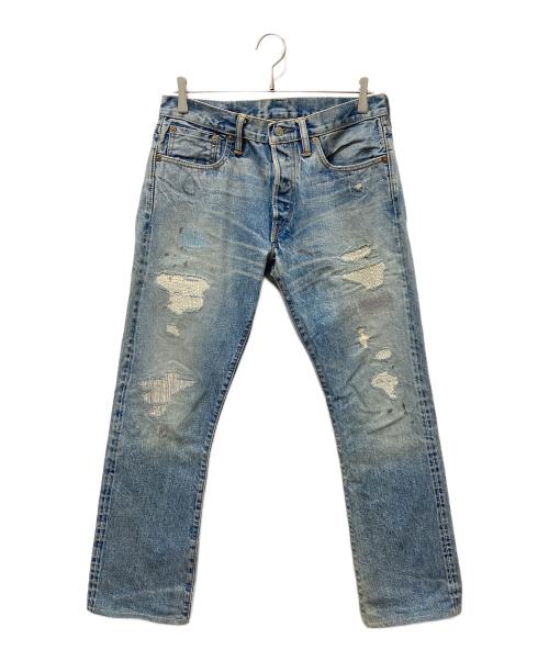 RRL（ダブルアールエル）RRL (ダブルアールエル) Slim BootCut Denim JAPAN WOVEN SELVIDGE DENIM インディゴ サイズ:31×32の古着・服飾アイテム