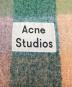中古・古着 ACNE STUDIOS (アクネ ストゥディオズ) モヘアチェックスカーフ ブラウン：20000円
