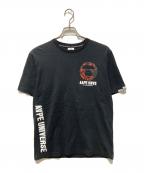 A BATHING APEアベイシングエイプ）の古着「バックプリントロゴTシャツ」｜ブラック