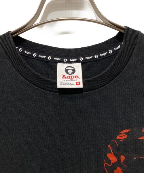 A BATHING APE（アベイシングエイプ）A BATHING APE (アベイシングエイプ) バックプリントロゴTシャツ ブラック サイズ:Mの古着・服飾アイテム