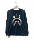 A BATHING APEアベイシングエイプ）の古着「SHARK L/S TEE」｜ブラック