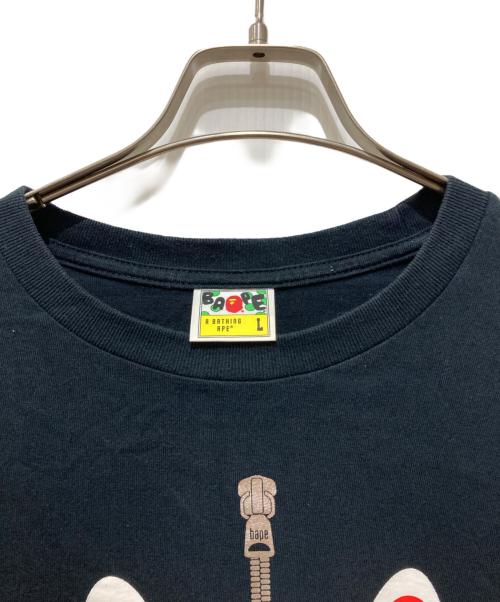 A BATHING APE（アベイシングエイプ）A BATHING APE (アベイシングエイプ) SHARK L/S TEE ブラック サイズ:Lの古着・服飾アイテム