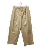 DARKPARKダークパーク）の古着「Daniel Wide Leg Trousers」｜ブラウン