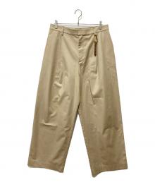 DARKPARK（ダークパーク）の古着「Daniel Wide Leg Trousers」｜ブラウン