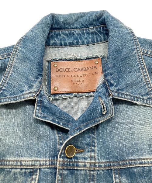 DOLCE & GABBANA（ドルチェ＆ガッバーナ）DOLCE & GABBANA (ドルチェ＆ガッバーナ) デニムジャケット インディゴ サイズ:52の古着・服飾アイテム