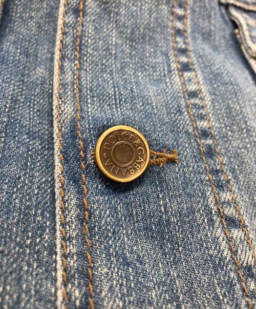 DOLCE & GABBANA（ドルチェ＆ガッバーナ）DOLCE & GABBANA (ドルチェ＆ガッバーナ) デニムジャケット インディゴ サイズ:52の古着・服飾アイテム
