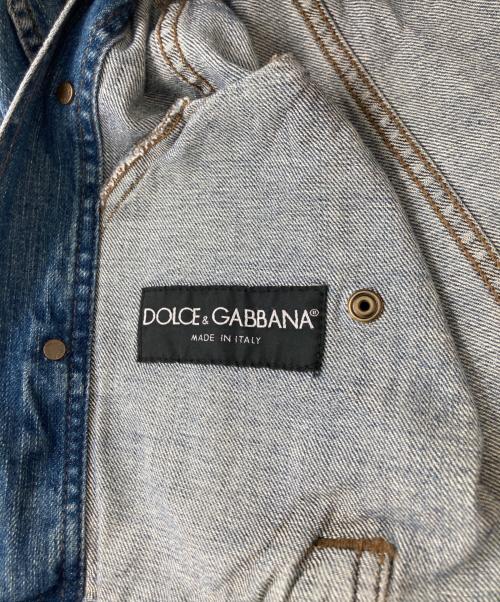 DOLCE & GABBANA（ドルチェ＆ガッバーナ）DOLCE & GABBANA (ドルチェ＆ガッバーナ) デニムジャケット インディゴ サイズ:52の古着・服飾アイテム
