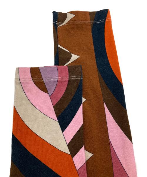 Emilio Pucci（エミリオ プッチ）Emilio Pucci (エミリオ プッチ) 総柄ワンピース ピンク×ブラウン サイズ:34の古着・服飾アイテム