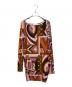 Emilio Pucci（エミリオ プッチ）の古着「総柄ワンピース」｜ピンク×ブラウン
