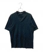 ISSEY MIYAKE MENイッセイミヤケメン）の古着「ドットキーネック半袖カットソー」｜ブラック
