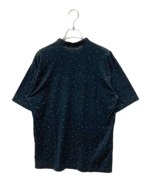 ISSEY MIYAKE MEN（イッセイミヤケメン）ISSEY MIYAKE MEN (イッセイミヤケメン) ドットキーネック半袖カットソー ブラック サイズ:4の古着・服飾アイテム