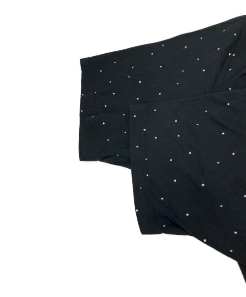 ISSEY MIYAKE MEN（イッセイミヤケメン）ISSEY MIYAKE MEN (イッセイミヤケメン) ドットキーネック半袖カットソー ブラック サイズ:4の古着・服飾アイテム
