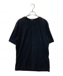 ISSEY MIYAKE（イッセイミヤケ）の古着「半袖クルーネックカットソー」｜ブラック