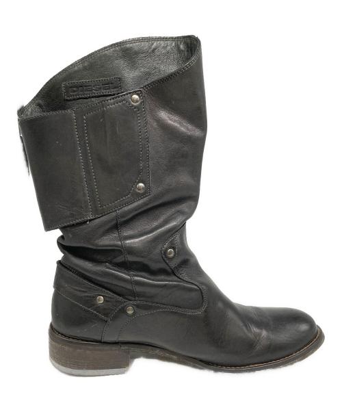 DIESEL（ディーゼル）DIESEL (ディーゼル) エンジニアブーツ ブラック サイズ:25.5cmの古着・服飾アイテム