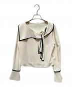 HER LIP TOハーリップトゥ）の古着「Scarf-Collar Blouse」｜ホワイト