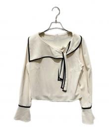 HER LIP TO（ハーリップトゥ）の古着「Scarf-Collar Blouse」｜ホワイト
