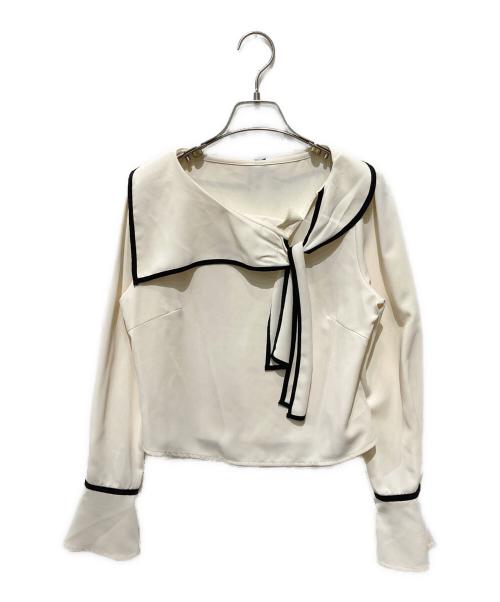 HER LIP TO（ハーリップトゥ）Her lip to (ハーリップトゥ) Scarf-Collar Blouse ホワイト サイズ:Ｓの古着・服飾アイテム