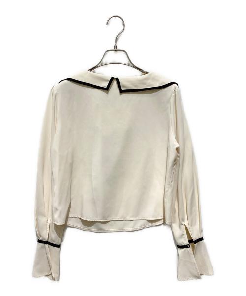HER LIP TO（ハーリップトゥ）Her lip to (ハーリップトゥ) Scarf-Collar Blouse ホワイト サイズ:Ｓの古着・服飾アイテム