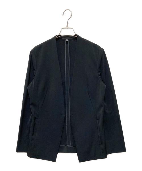 icB（アイシービー）icB (アイシービー) ノーカラージャケット ブラック サイズ:6の古着・服飾アイテム