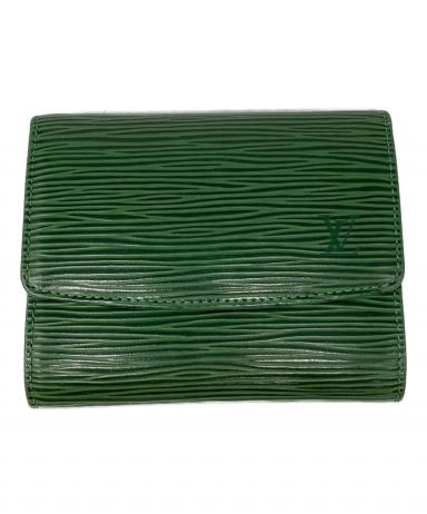 中古・古着通販】LOUIS VUITTON (ルイ ヴィトン) 3つ折り財布 グリーン