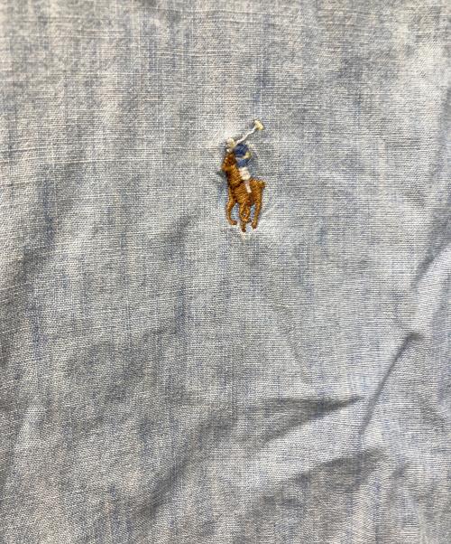 RALPH LAUREN（ラルフローレン）RALPH LAUREN (ラルフローレン) ポニー刺繍シャンブレーシャツ スカイブルー サイズ:XLの古着・服飾アイテム